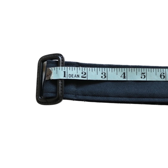 Double Breasted Pinafore Round Neck Navy Blue Belted Dress Size 8 Fall Ready - Picture 14 of 17